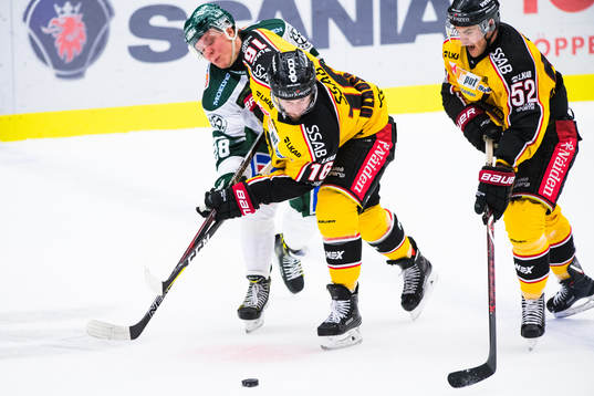 Luleås Niklas Olausson och Färjestads Fabian Zetterlund