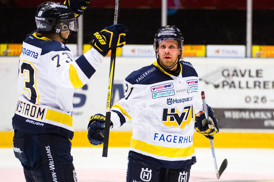 s Sebastian Wännström och Mattias Tedenby jublar