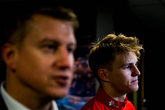 Leif Gunnar Smerud, coach of Norway, and Martin Ødegaard