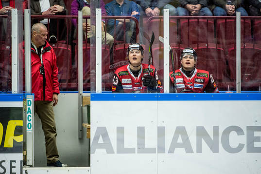Malmö Redhawks Fredrik Händemark och Christoffer Forsberg