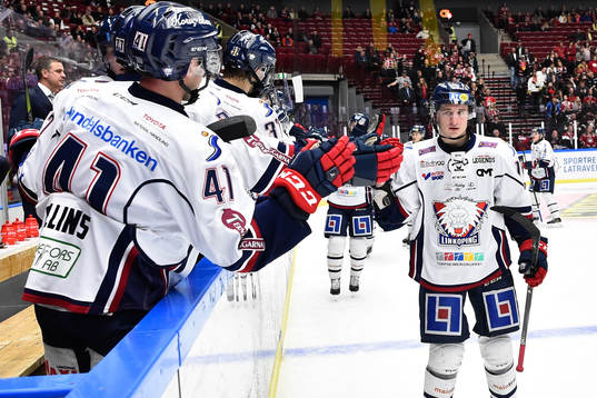 Linköpings Jacob Lilja jublar
