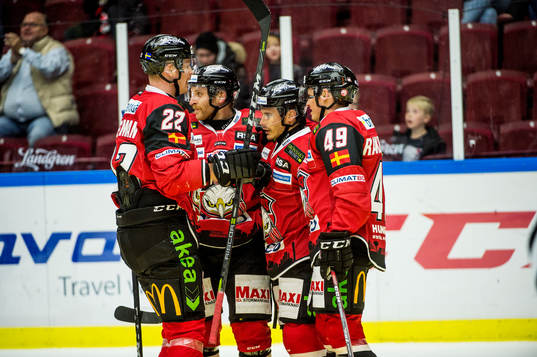 Malmö Redhawks Lars Bryggman, Frederik Storm, Andy Miele