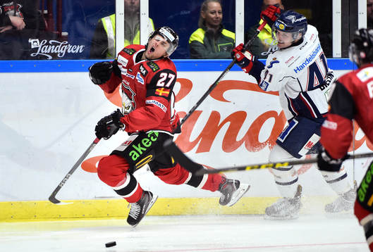 Malmö Redhawks Daniel Zaar och Linköpings Chad Billins