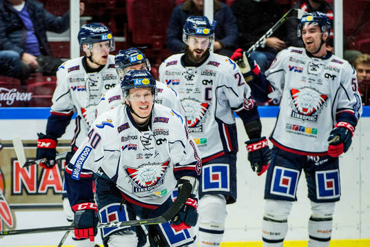 Linköpings Ken André Olimb jublar
