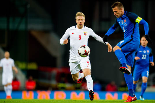 Alexander Toft Søderlund of Norway and Jan Durica of