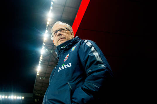 Lars Lagerbäck, head coach of Norway