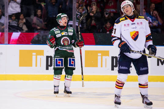 Frölundas Ryan Lasch jublar