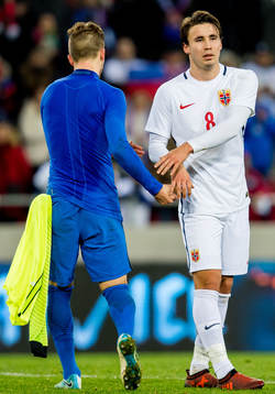 Peter Pekarik of Slovakia and Anders Trondsen of Norway the