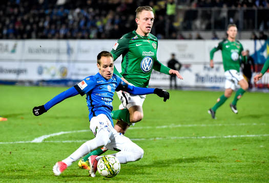 Trelleborgs Zoran Jovanovic och Jönköpings Fredrik Olsson
