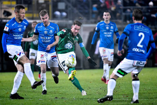 Jönköpings Tommy Thelin och Trelleborgs Magnus Andersson,