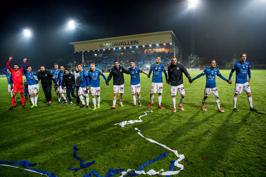 Trelleborgs spelare jublar