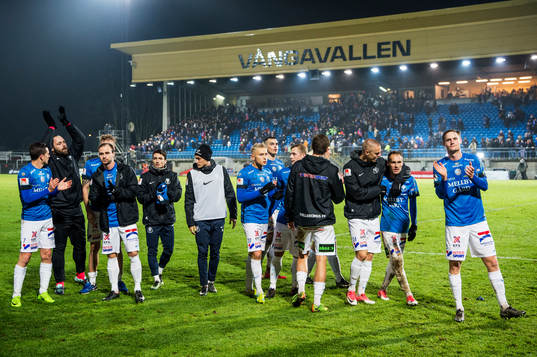 Trelleborgs spelare jublar