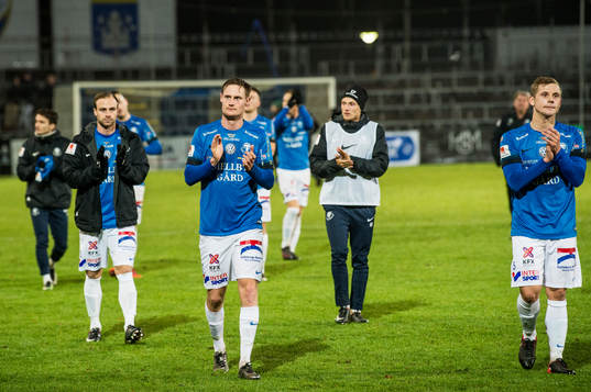 Trelleborgs spelare jublar