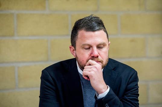 Jönköpings tränare Jimmy Thelin deppar på