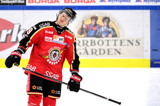 Luleås Johan Forsberg deppar