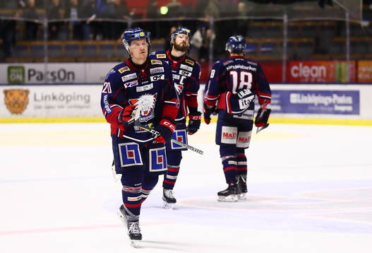 Linköpings Nick Sörensen och Niklas Persson deppar