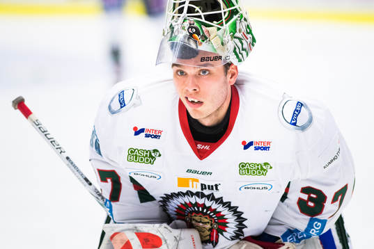 Frölundas målvakt Johan Gustafsson