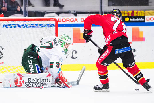 Frölundas målvakt Johan Gustafsson och Luleås Patrick