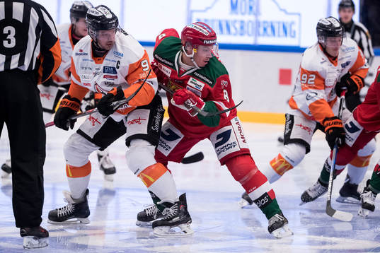 Karlskronas Morten Madsen Moras Robin Johansson  i