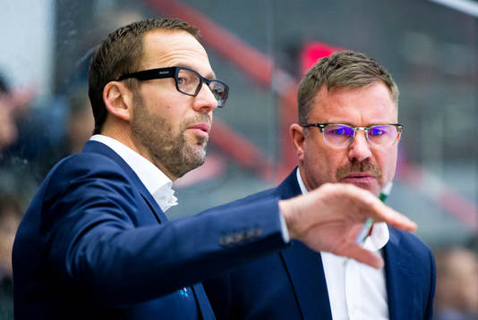 Rögles tränare Roger Hansson och tränare Patrik Ross