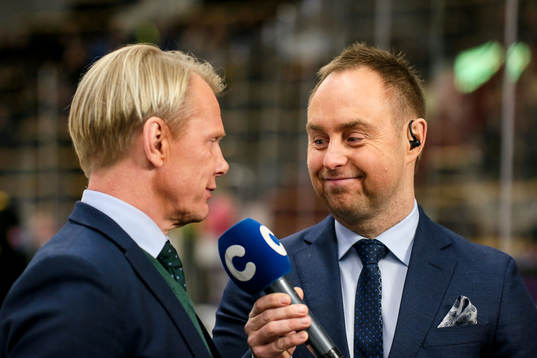 Cmores kommentator Johan Edlund och expert Niklas Wikegård