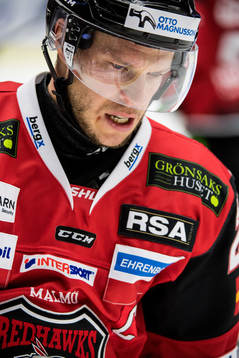 Malmö Redhawks Erik Forssell deppar