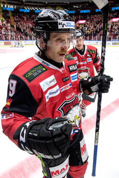 Malmö Redhawks Frederik Storm jublar