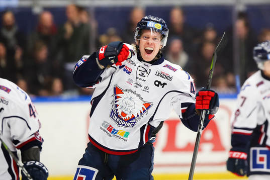 Linköpings Ken André Olimb jublar