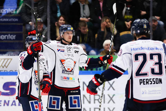 Linköpings Nick Sörenssen jublar
