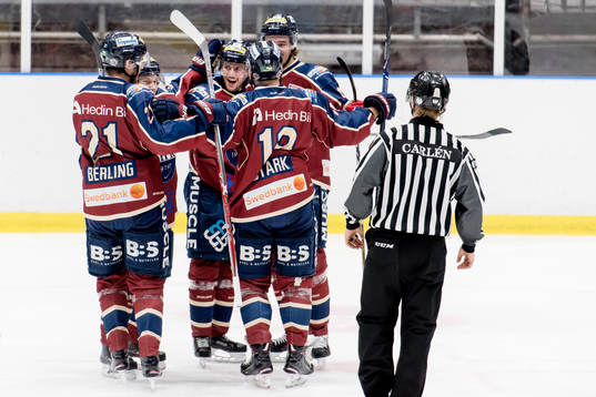 Halmstads spelare jublar
