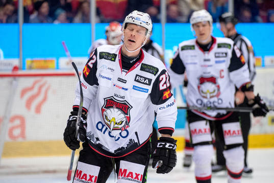 Malmö Redhawks Lars Bryggman deppar
