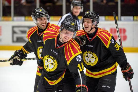 Brynäs Aaron Palushaj, Marcus Ersson och Linus Ölund