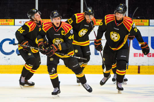 Brynäs Jacob Blomqvist jublar