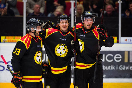Brynäs Ryan Gunderson , Lucas Carlsson och Christopher