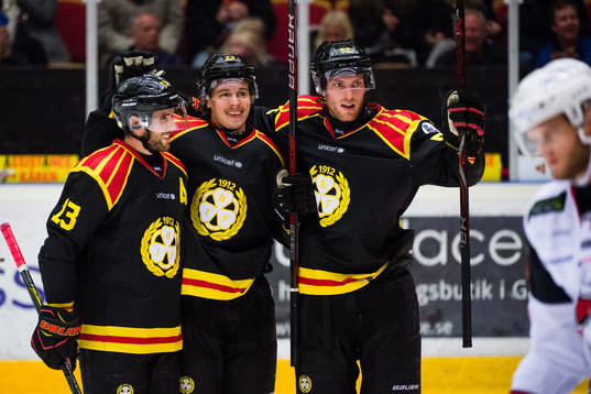 Brynäs Ryan Gunderson , Lucas Carlsson och Christopher