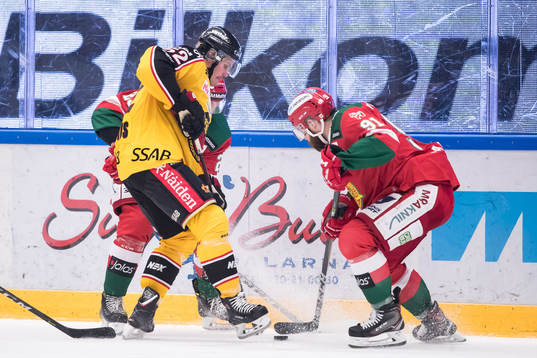 Luleås Karl Fabricius och Moras Jacob Lagacé  i