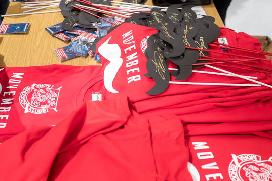 Movember kampanj i ishockeymatchen i SHL mellan Mora och