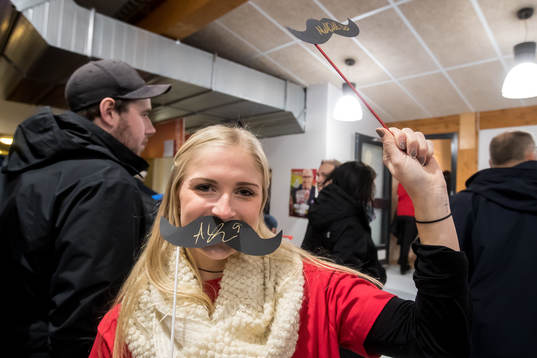 Movember kampanj i ishockeymatchen i SHL mellan Mora och