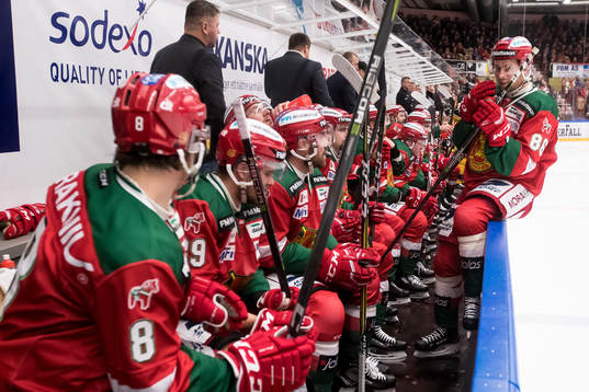 Moras spelarna  i ishockeymatchen i SHL mellan Mora och