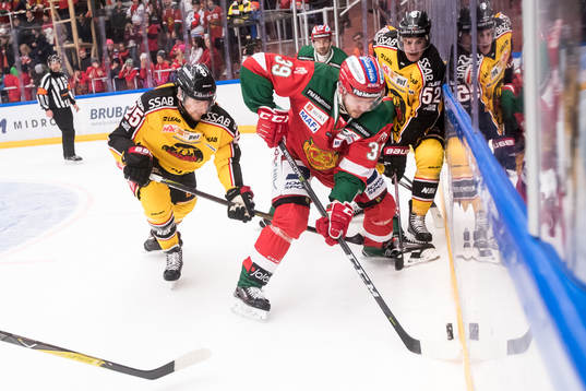 Moras Jacob Nilsson och Luleås Anton Hedman och Karl