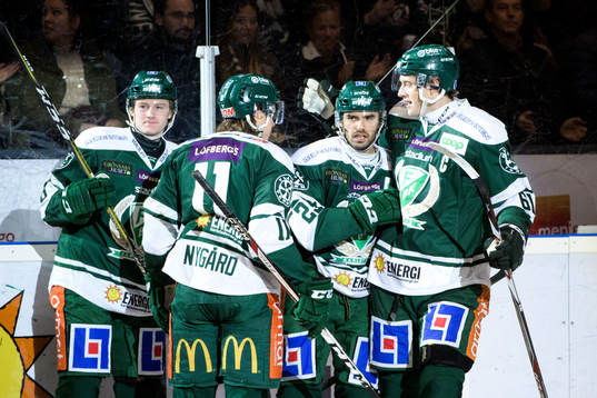 Färjestads Martin Johansson jublar
