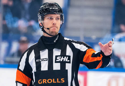 Matchens domare Andreas Hamebring