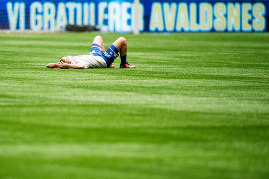 Anne Lise Olsen of Vålerenga looks dejected