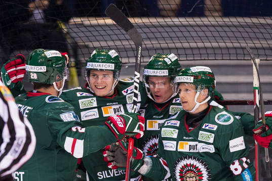 Frölundas Lias Andersson jublar