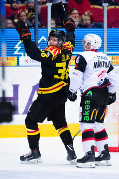 Brynäs Linus Ölund jublar