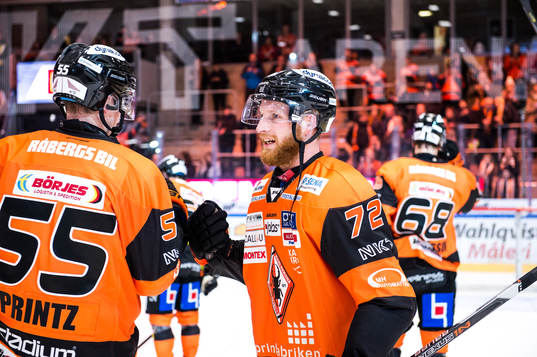 Karlskronas David Printz och Joachim Rohdin jublar