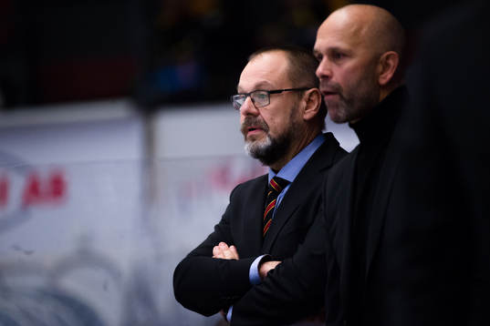 Brynäs målvaktstränare Per-Erik Alcén och tränare