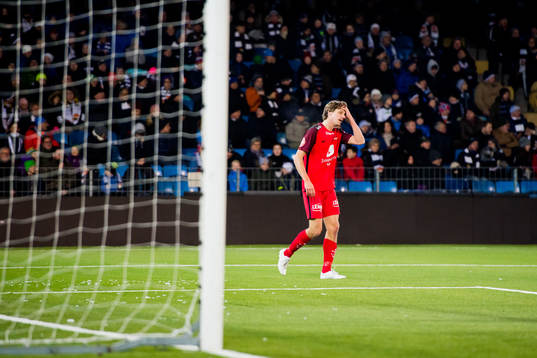 Jakob Orlov of Brann looks dejected