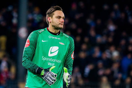 Goalkeeper Piotr Leciejewski of Brann