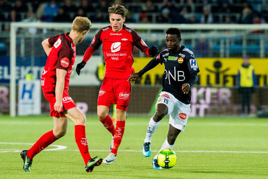 Peter Orry Larsen, Kasper Skaanes of Brann and Francisco